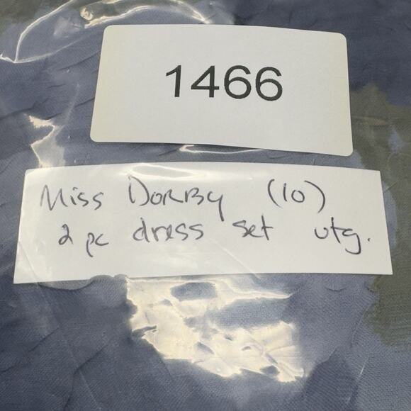 VTG Miss Dorby Dress Set 10 Maxi Sheer Floral Chiffon Ethereal Fairy WhimsiGoth - Picture 14 of 14